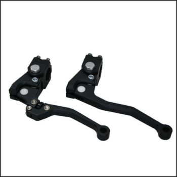 ISR Black Chopper Style Cable Operated Clutch Lever Assembly