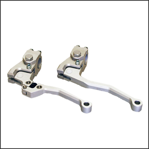 ISR Silver Chopper Style Cable Operated Clutch Lever Assembly