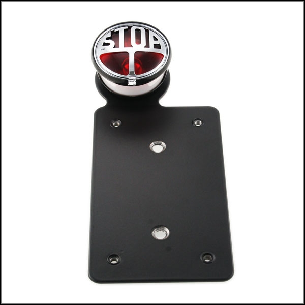 Stop Here Lic Plate Bracket & Light - Image 2