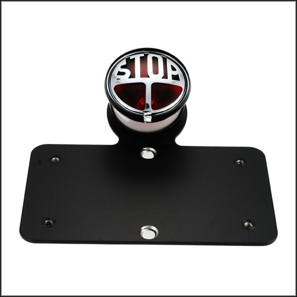 Stop Here Lic Plate Bracket & Light